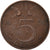 Monnaie, Pays-Bas, Juliana, 5 Cents, 1954, TB+, Bronze, KM:181