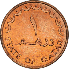 Moneta, Quatar, Hamad bin Khalifa, Dirham, 1973, Paris, BB+, Bronzo, KM:2