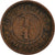 Moneda, Colonias del Estrecho, Victoria, 1/4 Cent, 1901, BC+, Bronce, KM:14