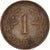 Moneda, Finlandia, Markka, 1950, MBC, Cobre, KM:30a