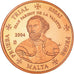 Malta, Fantasy euro patterns, 2 Euro Cent, 2004, MS(64), Copper