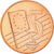 Suécia, 5 Euro Cent, 2004, unofficial private coin, MS(64), Aço Cromado a