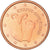 Chipre, 5 Euro Cent, Two mouflons, 2008, MS(63), Aço Cromado a Cobre