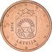 Latvia, 2 Euro Cent, 2014, Stuttgart, AU(50-53), Copper Plated Steel, KM:151