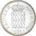 Moeda, Mónaco, Rainier III, 10 Francs, 1966, MS(60-62), Prata, KM:146
