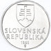 Moneda, Eslovaquia, 10 Halierov, 1993, SC+, Aluminio, KM:17