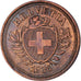 Munten, Zwitserland, Rappen, 1936, Bern, ZF+, Bronzen, KM:3.2