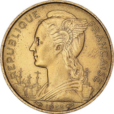 Moeda, Madagáscar, 20 Francs, 1953, Paris, AU(50-53), Alumínio-Bronze, KM:7