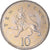 Münze, Großbritannien, Elizabeth II, 10 Pence, 2004, UNZ+, Kupfer-Nickel