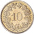 Moneta, Szwajcaria, 10 Rappen, 2005, Bern, MS(60-62), Miedź-Nikiel, KM:27