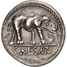 Julius Caesar, Denarius, Military mint traveling with Caesar, AU(55-58)