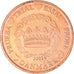 Danemark, Euro Cent, 2002, unofficial private coin, SUP+, Cuivre plaqué acier