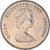Moneda, Estados del Caribe Oriental , Elizabeth II, 25 Cents, 1989, SC, Cobre -
