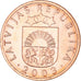 Moneda, Letonia, Santims, 2003, MBC+, Cobre recubierto de acero, KM:15