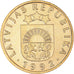 Moneda, Letonia, 5 Santimi, 1992, MBC+, Níquel - latón, KM:16