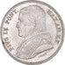 Coin, ITALIAN STATES, PAPAL STATES, Pius IX, 20 Baiocchi, 1865, Rome, MS(63)