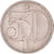 Coin, Czechoslovakia, 50 Haleru, 1982, AU(50-53), Copper-nickel, KM:89