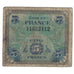 Francja, 5 Francs, Flag/France, 1944, VG(8-10), Fayette:VF17.1, KM:115a