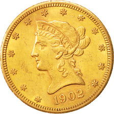 États-Unis, Coronet Head, $10, Eagle, 1902, San Francisco, TTB+, KM:102