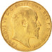 Great Britain, Edward VII, Sovereign, 1910, AU(50-53), Gold, KM:805