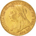 Gran Bretagna, Victoria, Sovereign, 1893, BB+, Oro, KM:785