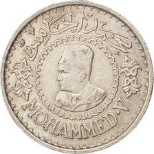 Maroc, Mohammed V, 500 Francs, 1956, Paris, TTB, Argent, KM:54