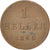 Moneta, Stati tedeschi, FRANKFURT AM MAIN, Heller, 1855, BB+, Rame, KM:351
