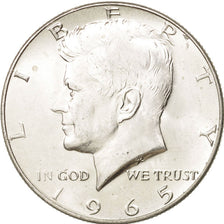 Coin, United States, Kennedy Half Dollar, Half Dollar, 1965, U.S. Mint