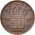 Münze, Belgien, Baudouin I, 50 Centimes, 1987, Brussels, SS+, Bronze, KM:149.1