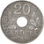 Coin, France, État français, 20 Centimes, 1944, Paris, AU(50-53), Zinc