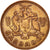 Moneda, Barbados, Cent, 1980, Franklin Mint, MBC+, Bronce, KM:10