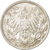 Coin, GERMANY - EMPIRE, 1/2 Mark, 1915, Berlin, MS(63), Silver, KM:17