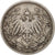 Monnaie, GERMANY - EMPIRE, 1/2 Mark, 1905, Berlin, TB+, Argent, KM:17