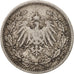 Coin, GERMANY - EMPIRE, 1/2 Mark, 1905, Berlin, VF(30-35), Silver, KM:17