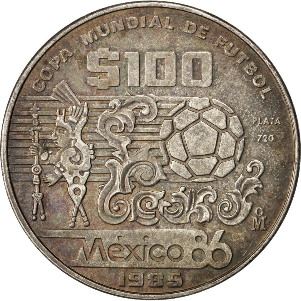 MEXICO 100 Pesos 1985 Mexico City KM 499 AU 50 53 Silver 31.49