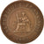Monnaie, FRENCH INDO-CHINA, Cent, 1892, Paris, TTB, Bronze, KM:1, Lecompte:43