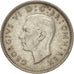 Coin, Great Britain, George VI, 6 Pence, 1945, AU(50-53), Silver, KM:852