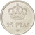 Moneta, Spagna, Juan Carlos I, 25 Pesetas, 1975, BB+, Rame-nichel, KM:808