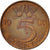 Coin, Netherlands, Beatrix, 5 Cents, 1980, AU(55-58), Copper-Nickel-Zinc, KM:9