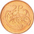 Moneta, REPUBLIKA IRLANDII, 2 Pence, 1996, MS(60-62), Miedź platerowana stalą