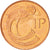 Moneta, REPUBLIKA IRLANDII, Penny, 1996, AU(55-58), Miedź platerowana stalą