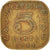 Moneta, Ceylon, George VI, 5 Cents, 1944, BB, Nichel-ottone, KM:113.2