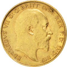 Grande Bretagne, Edward VII, 1/2 Souverain 1903, KM 804