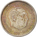 Coin, Spain, Caudillo and regent, 5 Pesetas, 1957, AU(55-58), Copper-nickel