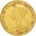 Gran Bretagna, Victoria, 1/2 Sovereign, 1895, BB, Oro, KM:784