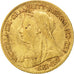 GREAT BRITAIN, 1/2 Sovereign, 1897, KM #784, EF(40-45), Gold, 3.96