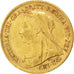 GREAT BRITAIN, 1/2 Sovereign, 1900, KM #784, AU(50-53), Gold, 3.96