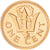 Moneta, Barbados, Cent, 1975, Franklin Mint, MS(65-70), Bronze, KM:10