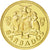 Munten, Barbados, 5 Cents, 1975, Franklin Mint, FDC, Tin, KM:11