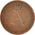 Moneda, Bélgica, Albert I, 2 Centimes, 1910, BC+, Cobre, KM:65